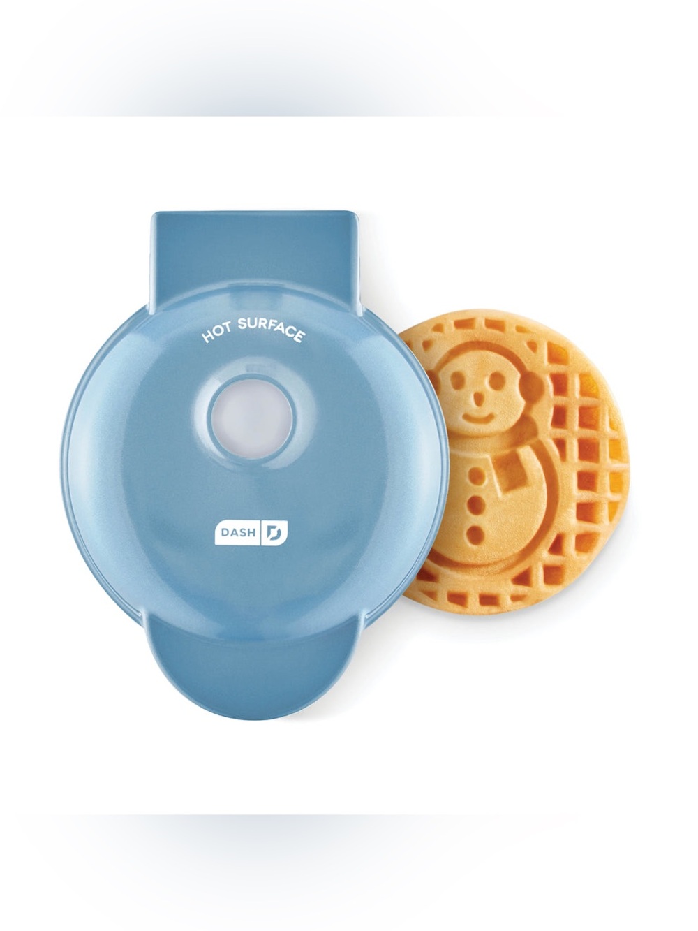 Dash CERAMIC NONSTICK SNOWMAN MINI WAFFLE MAKER